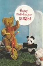 Grandma happy birthday vintage - grandma,