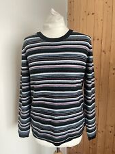 Hush 16% Wool Long Sleeve Jumper Size S Black Green Blue Red Sparkle Christmas