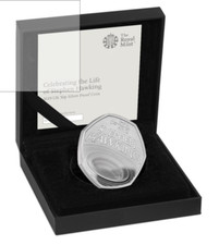 STEPHEN HAWKING 2019 Silver Proof 50p Pence Coin only 5500 minted