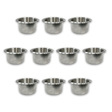 10 LARGE STAINLESS STEEL POKER