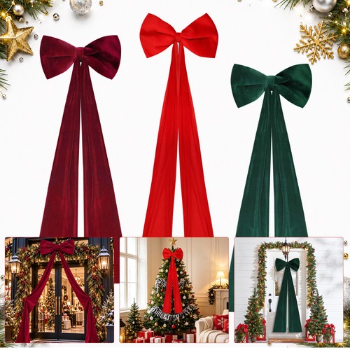 Velvet christmas tree topper - christmas,