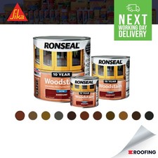 Ronseal 10 Year Woodstain For Windows & Doors - Available In All Colours & Sizes