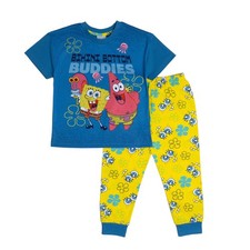 Spongebob Squarepants Boys Pyjamas Bikini Bottom Buddies Trouser Pjs Nightwear