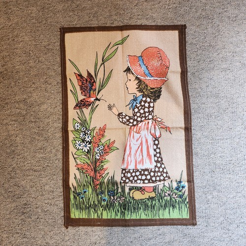 Vintage retro 1970s tea towel - vintage,