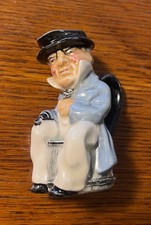 Miniature Toby Jug In A Blue