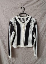 H&M Black/white striped cardigan sweater - Size S