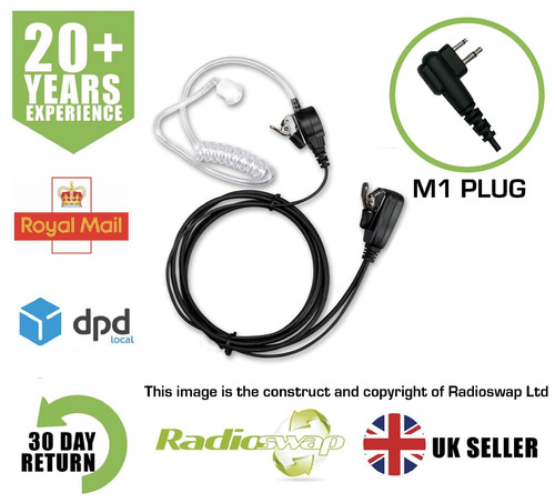 Covert earpiece with mic ptt - covert,