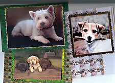 PERSONALISED 3D MALE FEMALE BIRTHDAY CARD DOGS HUSBAND WIFE DAD MUM  XMAS CARD