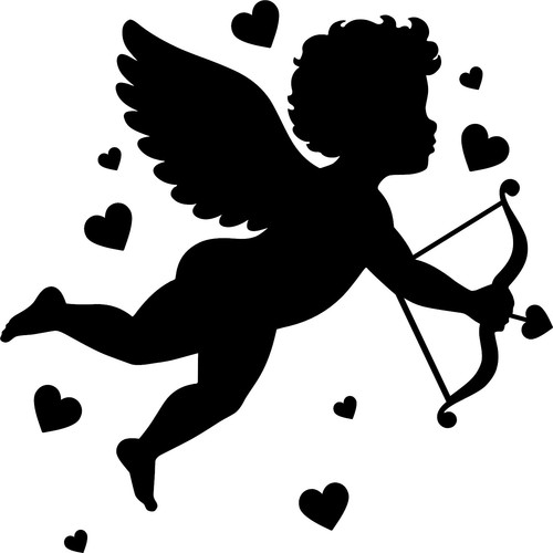 Cupid bow arrow heart - cupid,