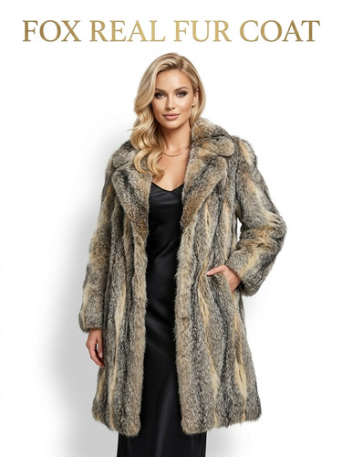 Vintage real fox fur - fox, coat