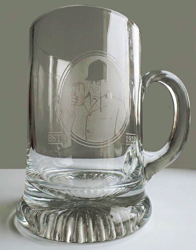 Vintage tetley beer glass - tetley's,