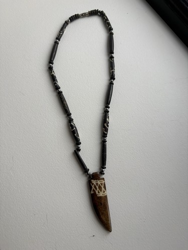 Vintage 90s carved bone - vintage,