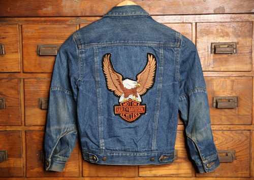 Harley davidson patch denim - davidson,
