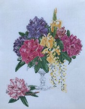 Thea Gouverneur ""Rhododendron"" Cross Stitch Kit Vintage 1074 - unused **READ