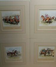 race horse studies by david shepherd  daughter mandy set of four horse racing