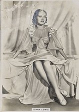 Diana Lewis B.A.T. Cigarette Card  1930s Modern Beauties Series 4 No 32 