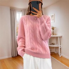 Womes Ladies Jumper Tops Cable