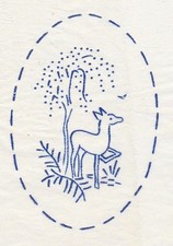 Vintage embroidery transfer - vintage,