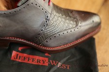 Jeffery West Grey Leather