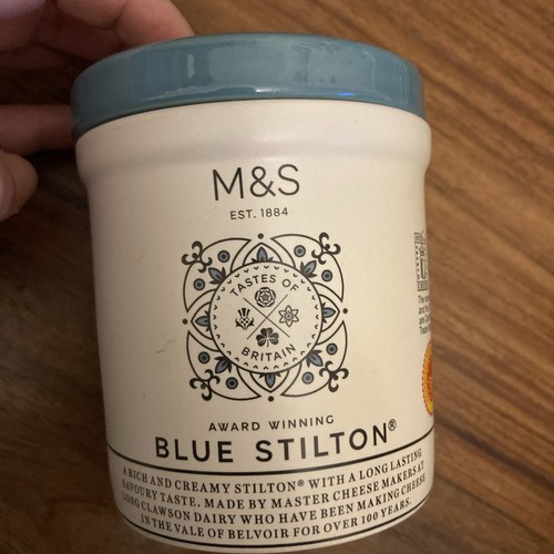 Blue stilton empty lidded - stilton,