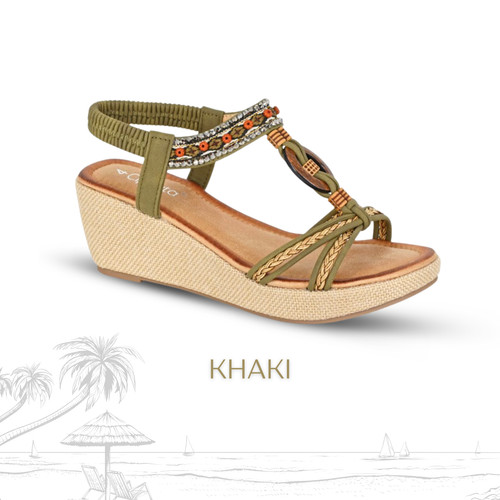 Ladies wedge elasticated - ladies,