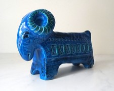 Bitossi Rimini Blu Ram Figure by Aldo Londi