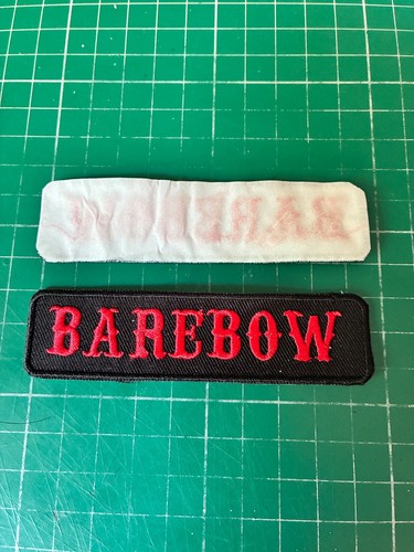 Barebow iron embroidered - barebow,