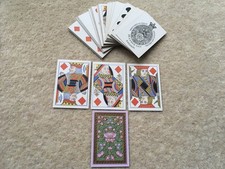 SCARCE C1862-70s VINTAGE DE LA RUE&Co LONDON PRETTY FLORAL PATTERN PLAYING CARDS