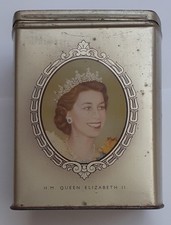 Queen Elizabeth 1953 Coronation, commemorative tin which had Fox's Glacier Mints