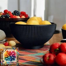 Ribbed Designer Bowl "Lemony