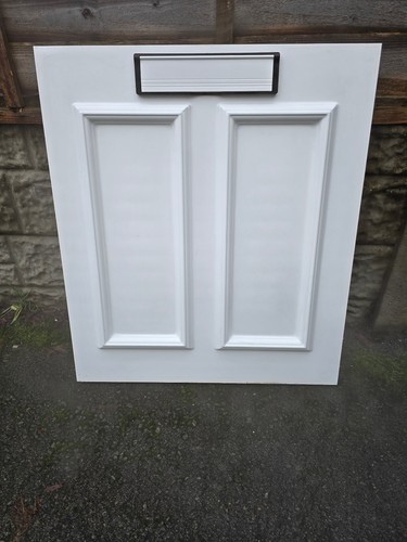 White upvc door - white, panel