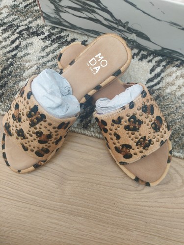 Moda pelle sliders size - in,