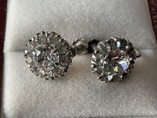 Antique Silver Cut Glass Screw