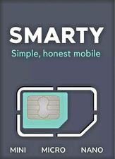 2 x NEW Smarty sim card, Pay &