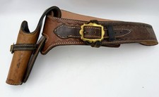 Leather Gun Holster Belt &