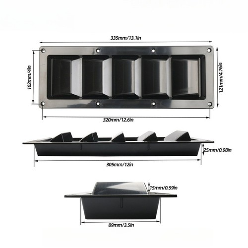 Slot abs louver - 5,