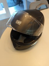 OMP Circuit Evo Karting Helmet - Matt Black - Size Medium W/ Spare Tinted Visor
