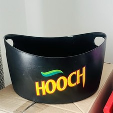 Vintage Collectable Hooch Branded Large Black Bar Pub Ice Bucket