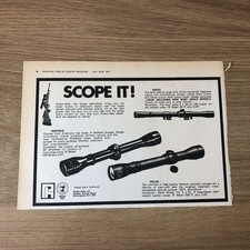 GUNS143 MAGAZINE ADVERT 6X9 SCOPES: REDFIELD – NIKKO – PECAR