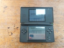 Nintendo DS Lite Console Black Model USG-001 No Charger Basic Test. With R4 Card
