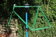 Orbit Vintage Road Bike Frame. Reynolds 531c. 22 & 1/2in, Green & Gold