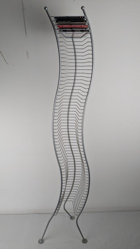 Silver metal wire wavy - silver,