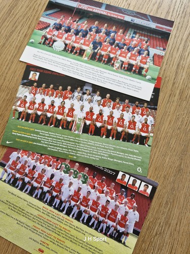 Arsenal official club card - 3x,