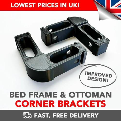 Ottoman corner bracket x2 - bracket, x1
