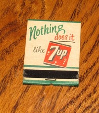 7 Up Matchbooks 1950's  With 7