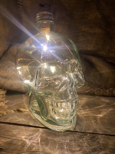 Grey glass skull - skull,