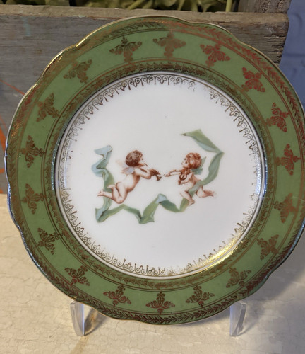 Antique hand painted plate - antique,