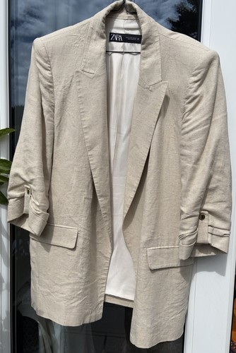 Zara linen blend blazer - blend,
