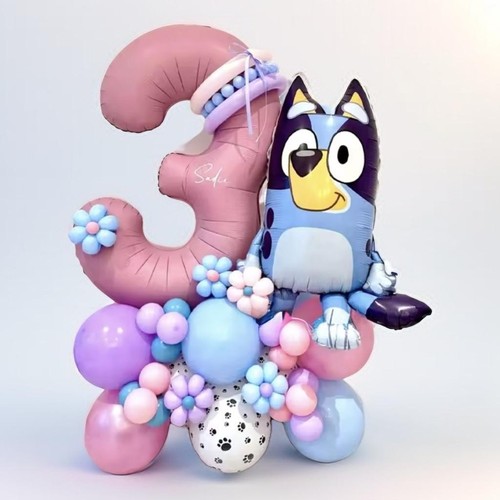 Bluey balloons number stack - bluey,