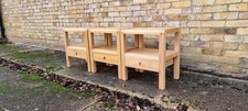 1x Original Habitat Radius Solid Oak Bedside Table (3x Available) 